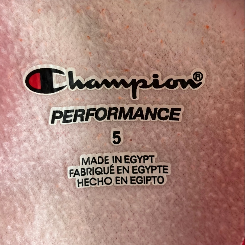 Champion Girls Pink Hoodie Size 5 Pullover Sweatshirt - Picture 2 of 5